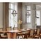 Westinghouse Chandelier 40W 3Lght Stella Mira Walnut, Brushed Nickel Accents 6116000 - alternate 3